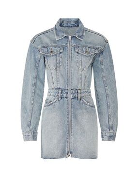 Ksubi Underrated Denim Domino Dress in Blue